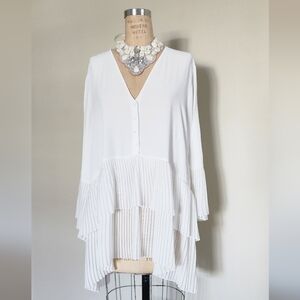 ZARA Pleated tunic length top